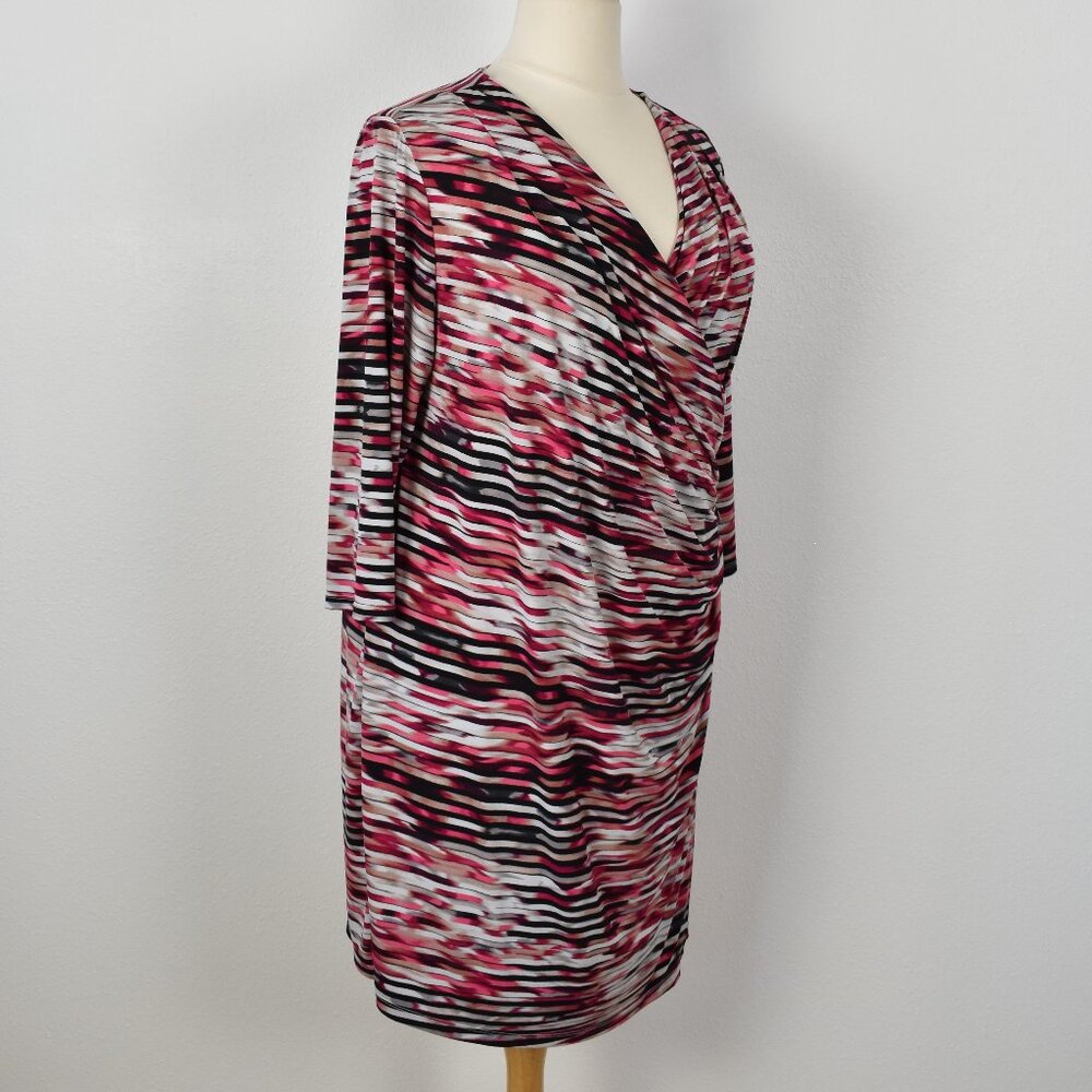 Calvin Klein Stripe Wrap Style Dress - 3x - Picture 7 of 8